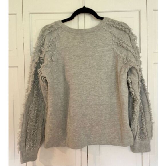 1. State grey fringe sweater size small - Picture 7 of 10